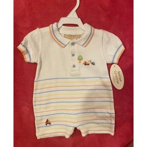 Infant Boy Sweater Knit Romper